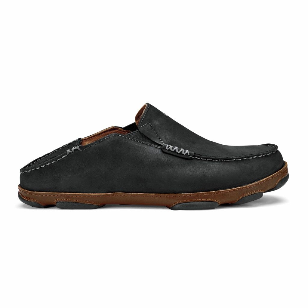 Zapatos Olukai Moloā - Zapatos Hombre Negros 20302-954